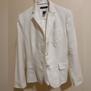 Ralph Lauren White Women's Tailored Blazer
